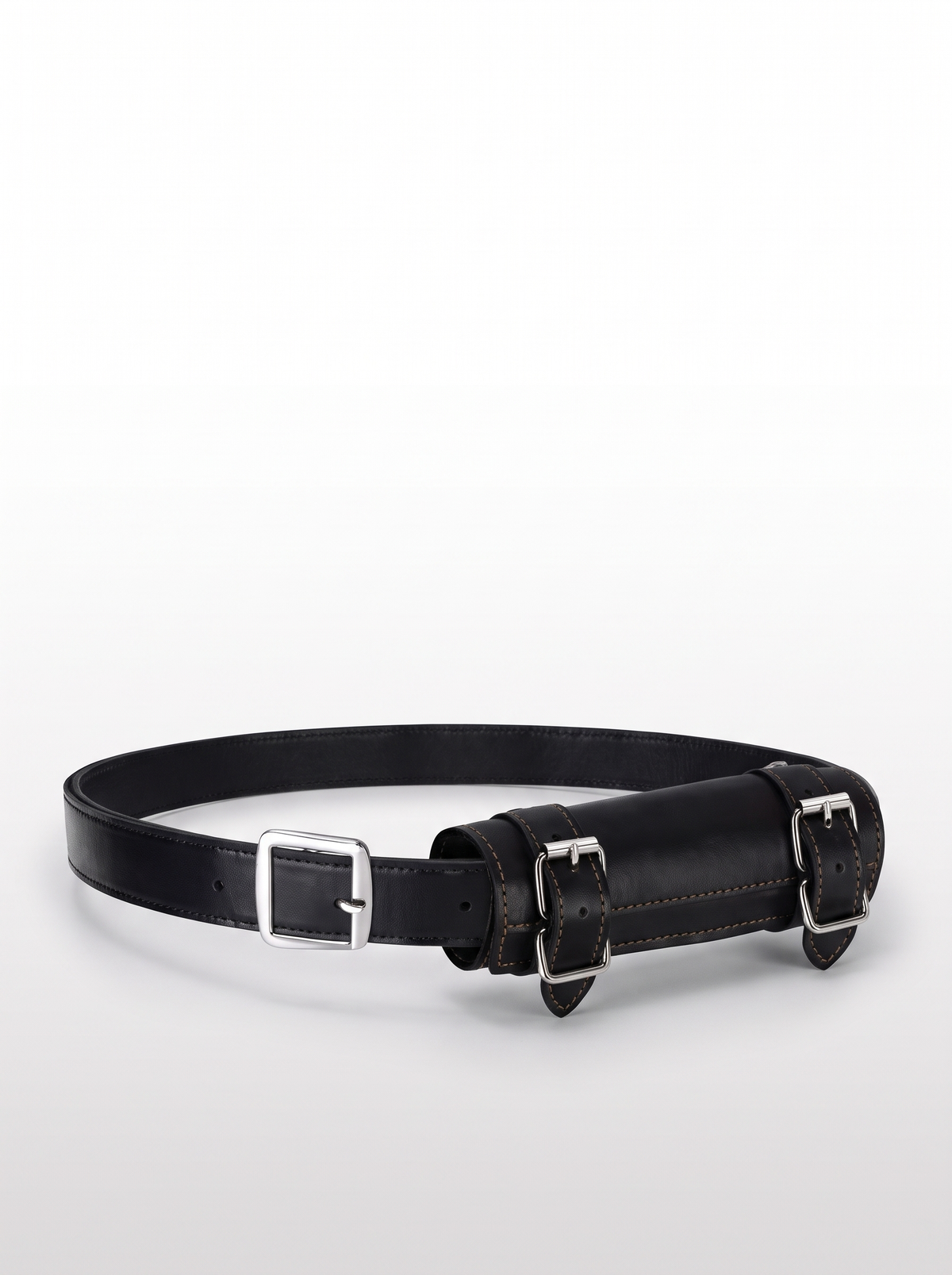Black Leather Katana Belt