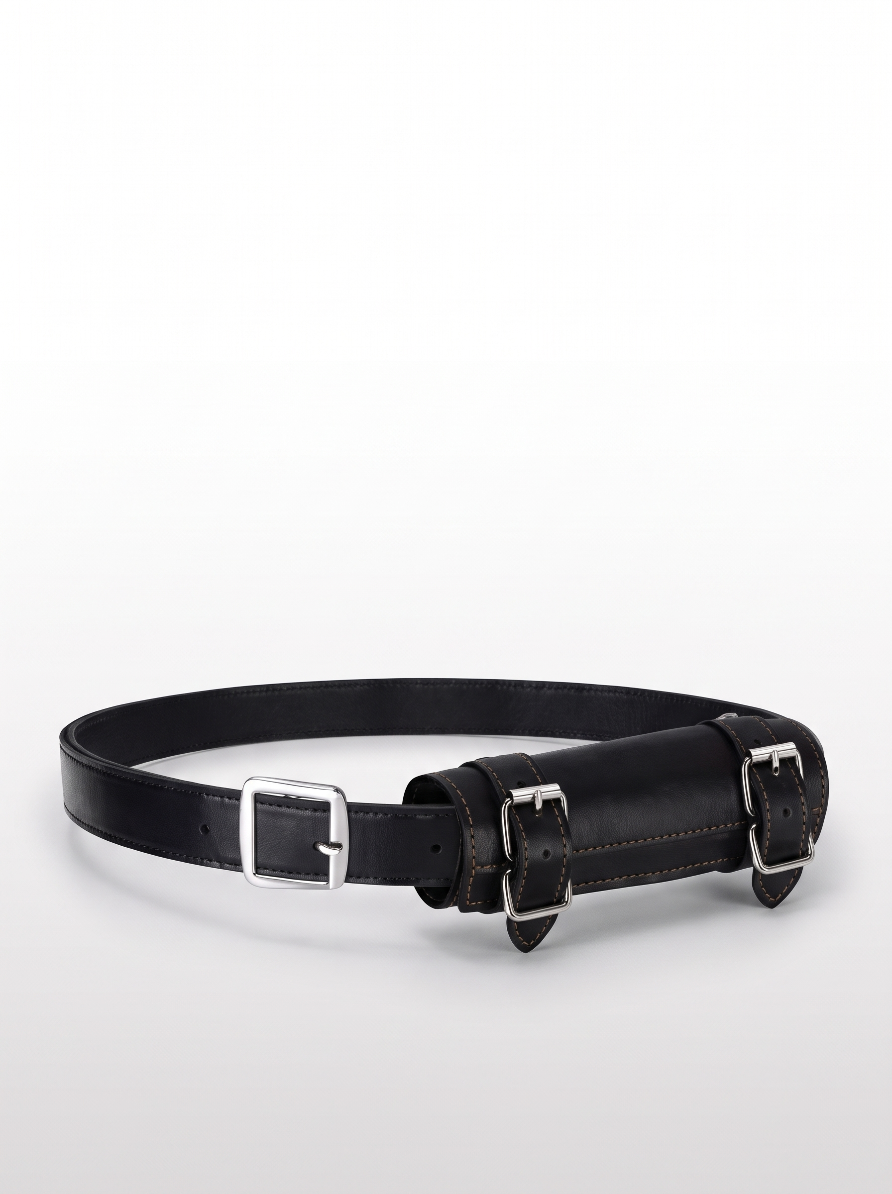 Cinto Katana de Couro Preto